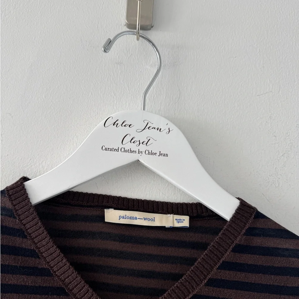 PALOMA WOOL Iglú Stripe Extrafine Merino Wool Sweater S - Picture 3 of 6